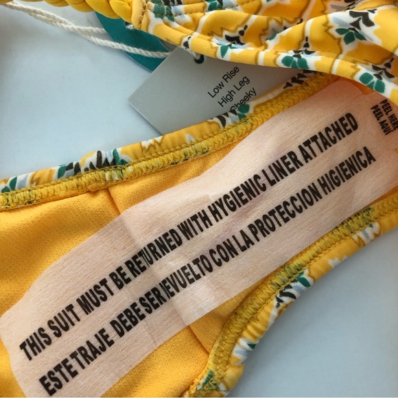 Rhode x Target Bikini Set Scallop Top & Dainty Lotus Cheeky Bottom, XXS NWT - Picture 7 of 11